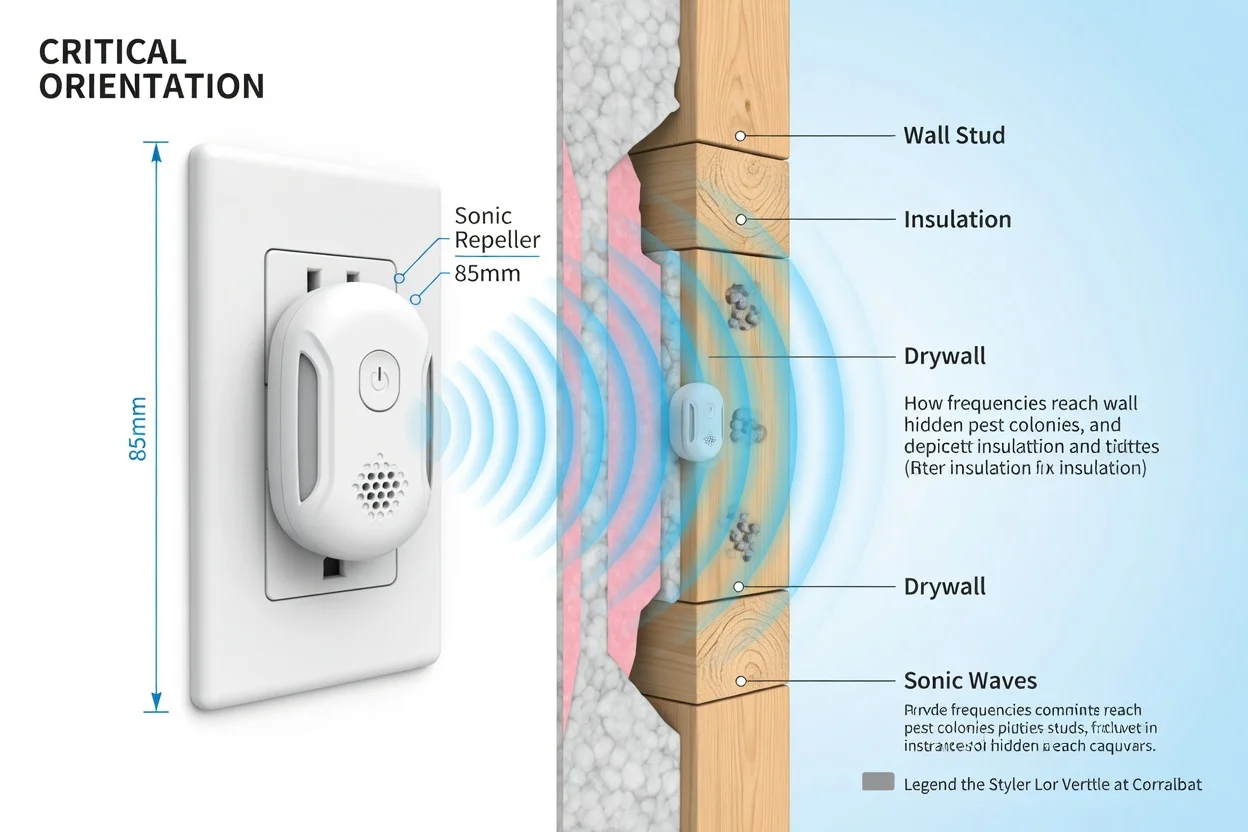 Diagram of Vermix Pulse Pro features including Triple-Pulse technology and wall penetration